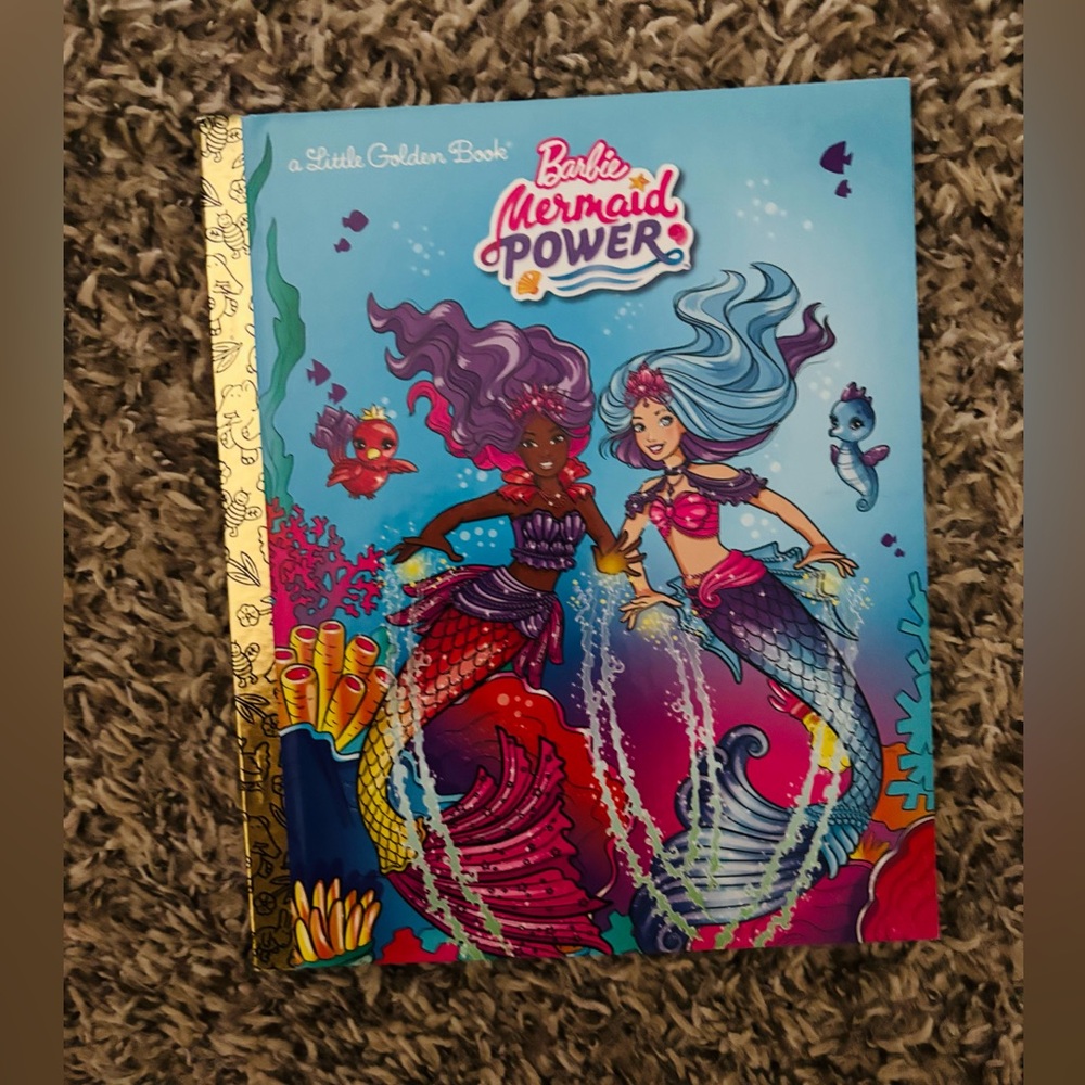 Little Golden Book Barbie Mermaid Power